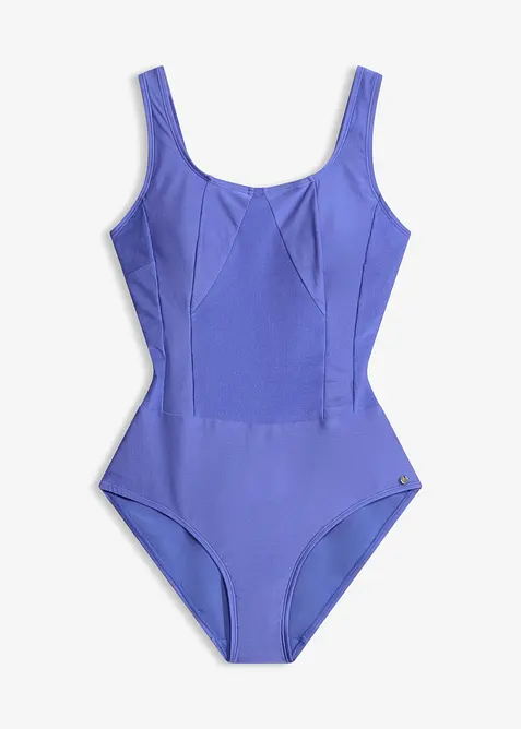 Costume intero in materiale lucido con effetto modellante medio, bonprix