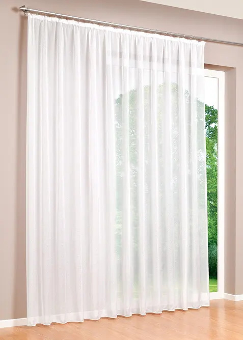 Tenda velata a trama fine effetto sabl&eacute;, bonprix