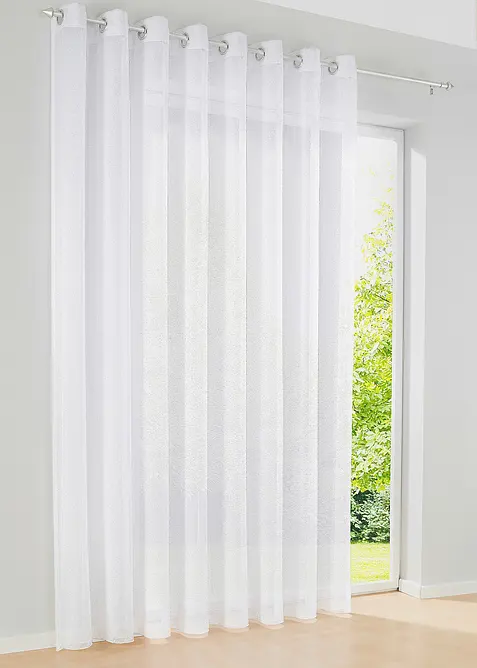 Tenda velata a trama fine effetto sabl&eacute;, bonprix