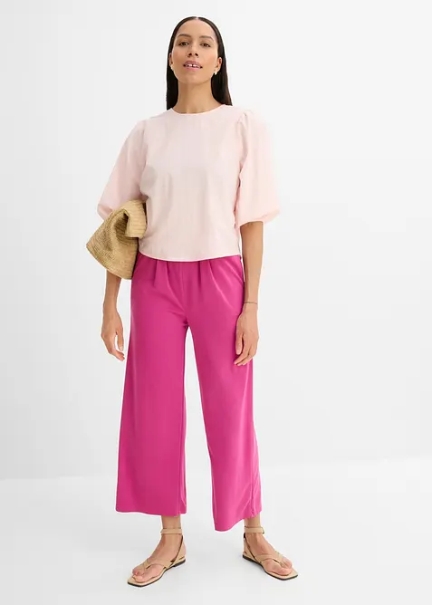 Pantaloni in jersey di misto viscosa morbido, bonprix