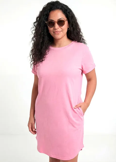 Abito leggero in jersey fiammato di cotone biologico (pacco da 2), bonprix