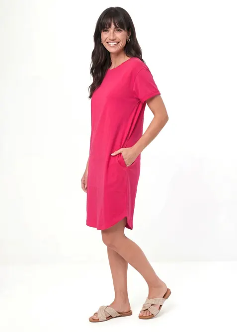 Abito leggero in jersey fiammato di cotone biologico (pacco da 2), bonprix