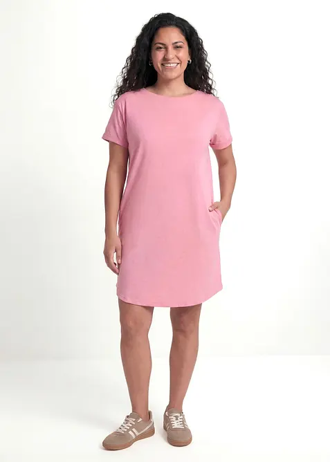 Abito leggero in jersey fiammato di cotone biologico (pacco da 2), bonprix