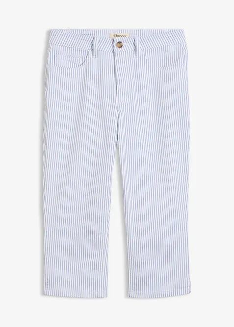 Jeans capri, vita media, bonprix