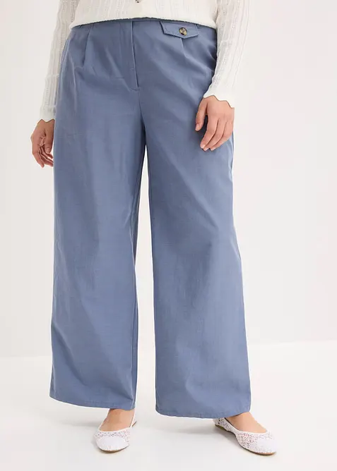 Pantaloni larghi con lyocell, bonprix