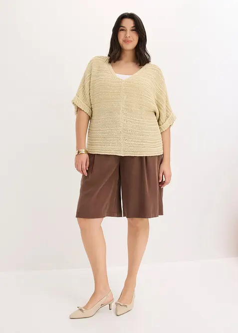 Bermuda in viscosa fluida, bonprix