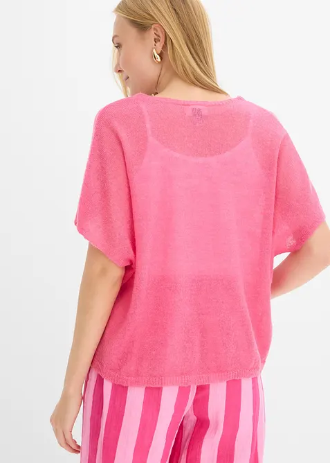 Cardigan oversize a maniche corte, bonprix
