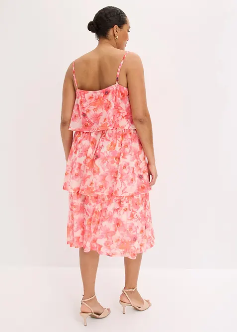 Abito midi in morbido mesh, bonprix