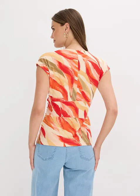 Maglia in misto viscosa morbido con drappeggio, bonprix