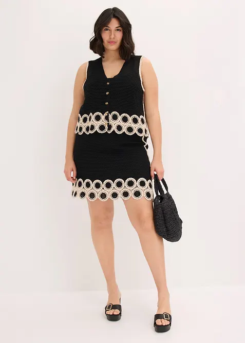 Gilet in maglia di puro cotone, bonprix