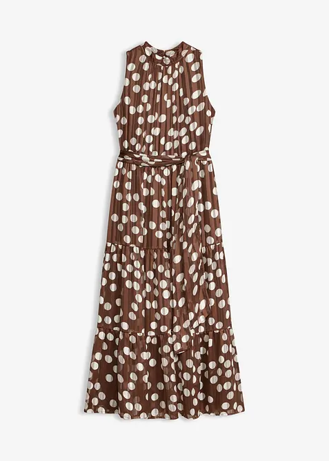 Abito in chiffon con glitter, bonprix