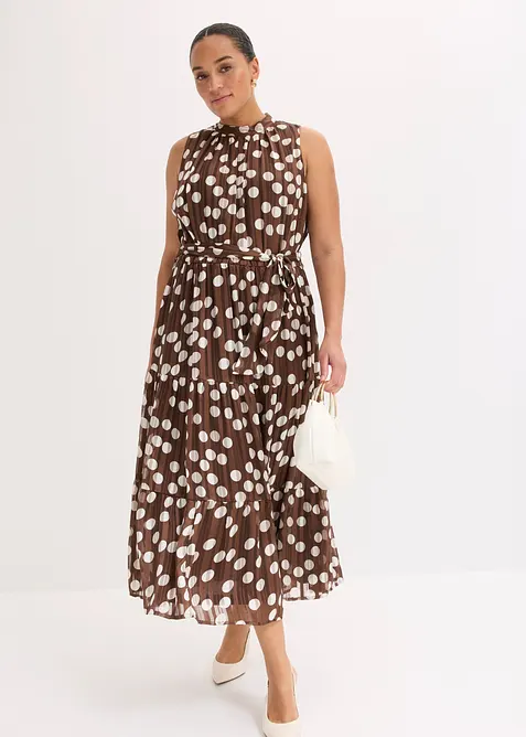 Abito in chiffon con glitter, bonprix