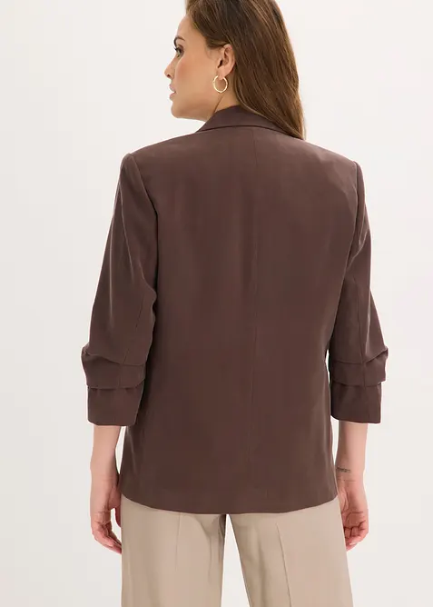 Blazer morbido in viscosa con maniche a 3/4, bonprix
