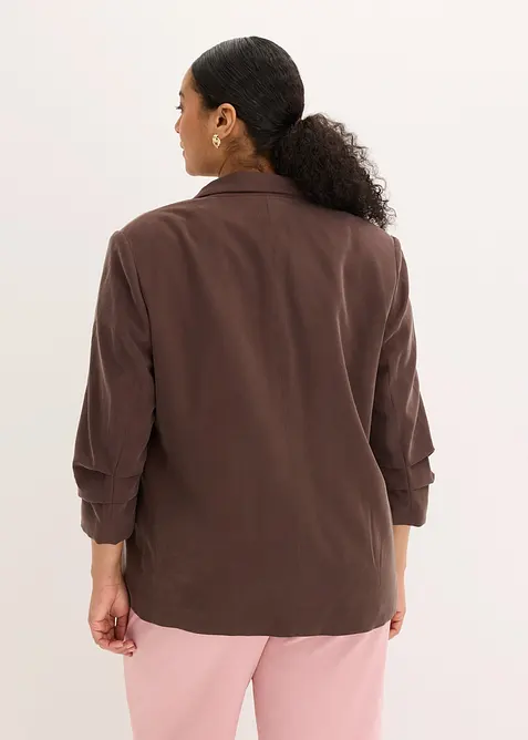 Blazer morbido in viscosa con maniche a 3/4, bonprix