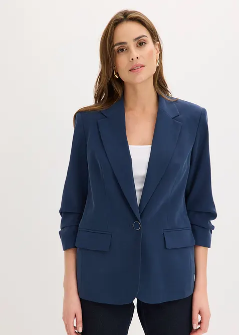 Blazer morbido in viscosa con maniche a 3/4, bonprix