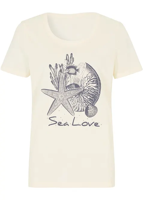T-shirt con stampa Sea Love, bonprix