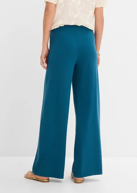 Pantaloni a palazzo con elastico in vita, bonprix