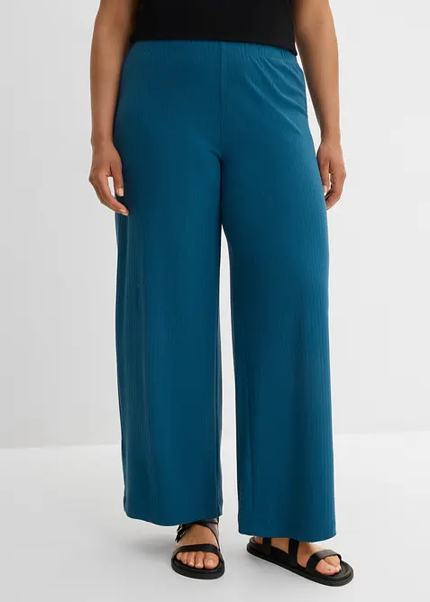 Pantaloni a palazzo con elastico in vita, bonprix