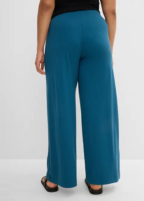 Pantaloni a palazzo con elastico in vita, bonprix