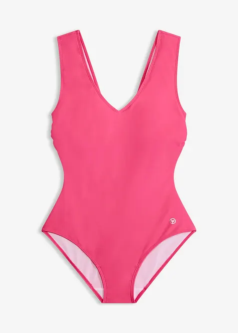 Costume intero con effetto modellante medio e scollatura a V, bonprix
