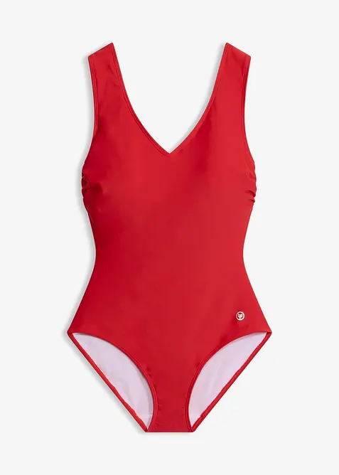 Costume intero con effetto modellante medio e scollatura a V, bonprix