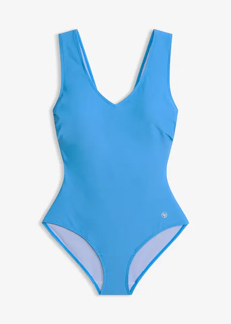 Costume intero con effetto modellante medio e scollatura a V, bonprix