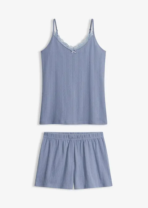 Pigiama estivo in jersey pointoille, bonprix