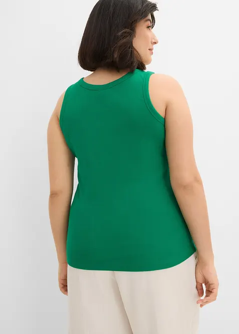 Canotta a coste con cotone biologico (pacco da 2), bonprix