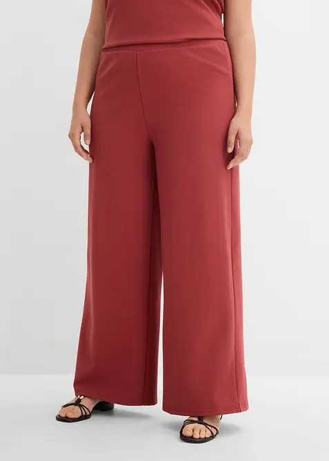 Pantaloni larghi in piquet, bonprix