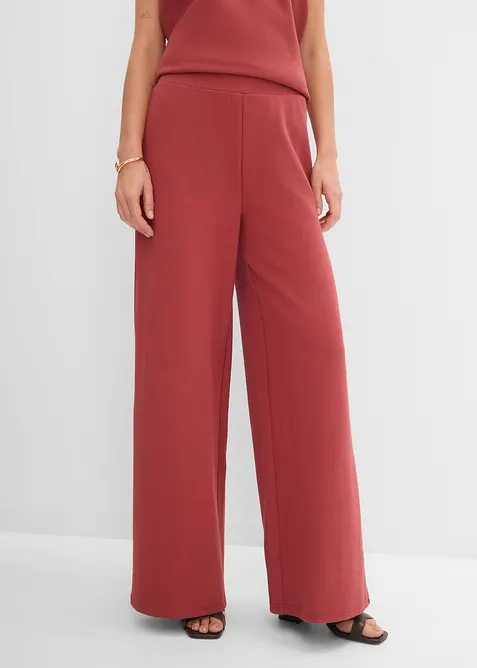 Pantaloni larghi in piquet, bonprix