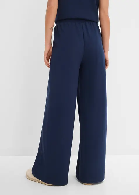 Pantaloni larghi in piquet, bonprix