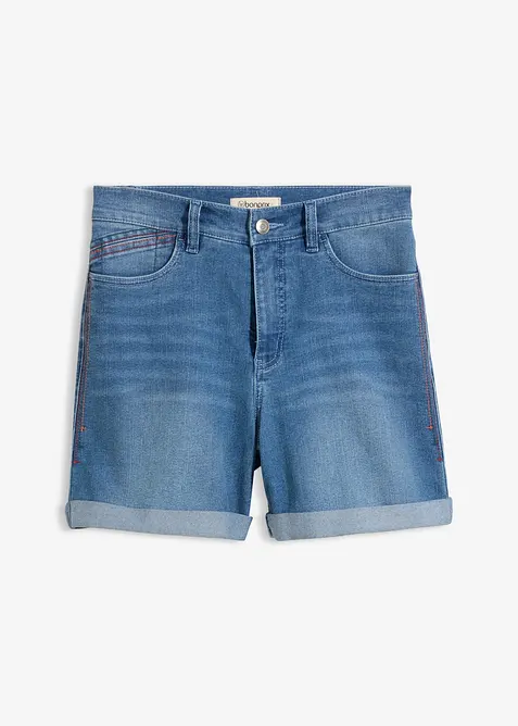 Shorts di jeans, vita media, bonprix