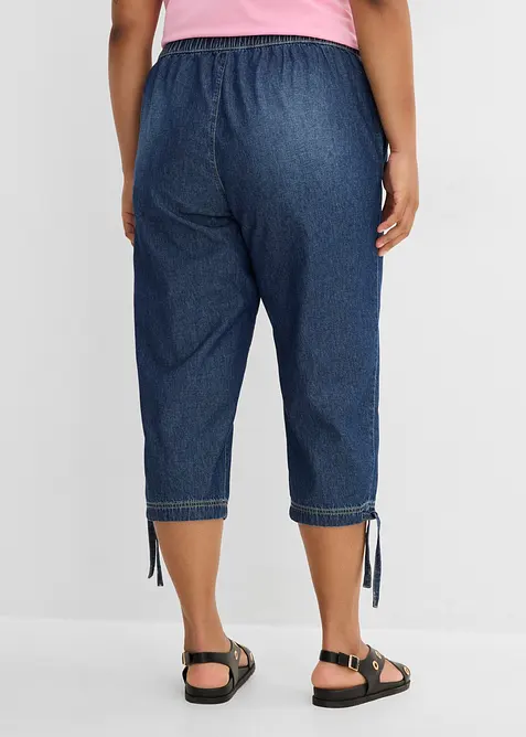 Jeans barrel cropped, vita media, bonprix