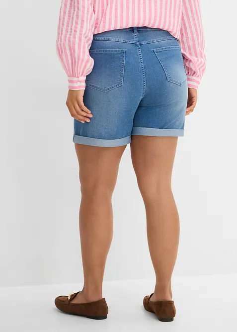 Shorts di jeans, vita media, bonprix