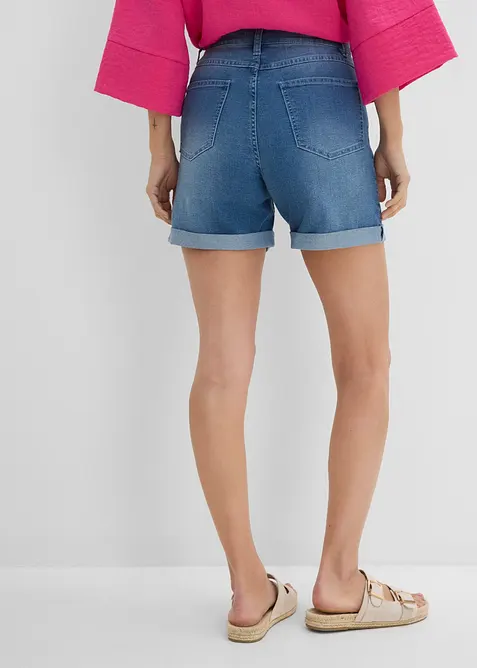Shorts di jeans, vita media, bonprix