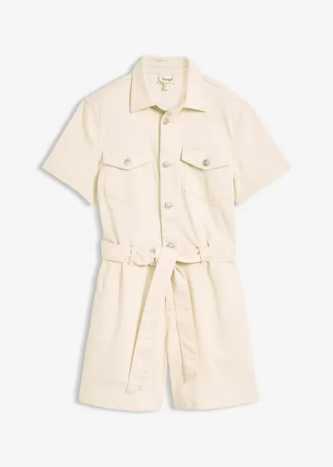 Tuta corta in jeans, bonprix