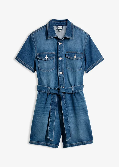Tuta corta in jeans, bonprix