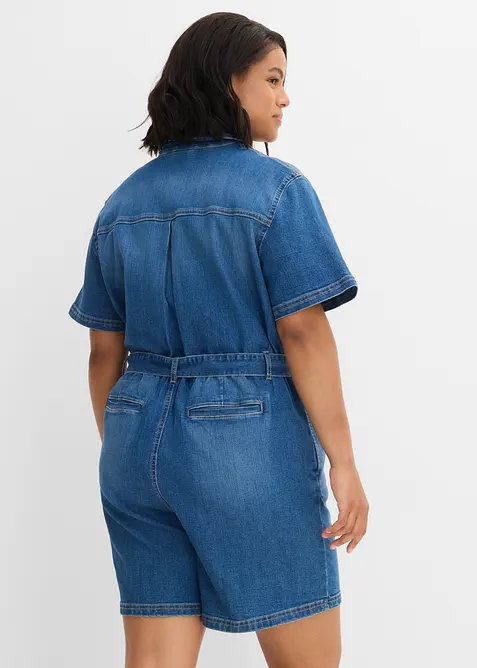 Tuta corta in jeans, bonprix