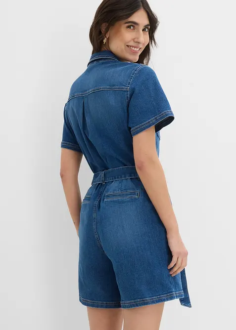 Tuta corta in jeans, bonprix