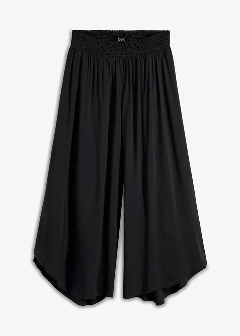 Pantaloni culotte al polpaccio in viscosa morbida, bonprix