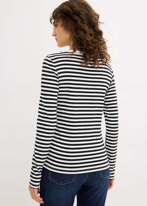 Maglia a maniche lunghe in puro cotone biologico, bonprix