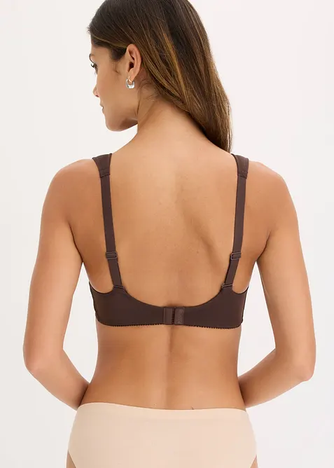 Reggiseno con coppe preformate, spalline imbottite ed effetto lucido, bonprix