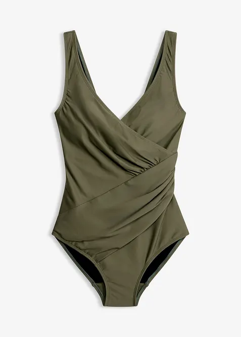 Costume intero incrociato con effetto modellante medio, bonprix