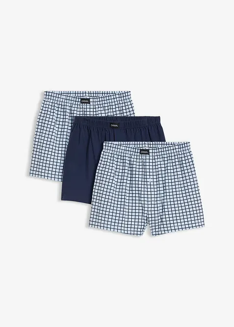 Boxer larghi in jersey di cotone (pacco da 3), bonprix