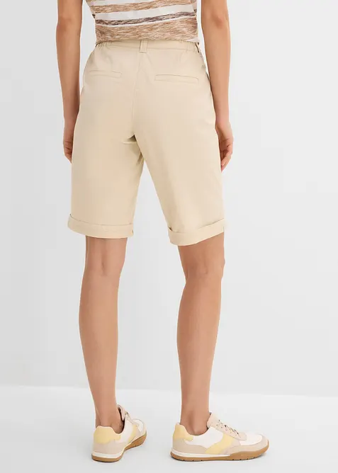 Bermuda in popeline di cotone con vita comoda, bonprix