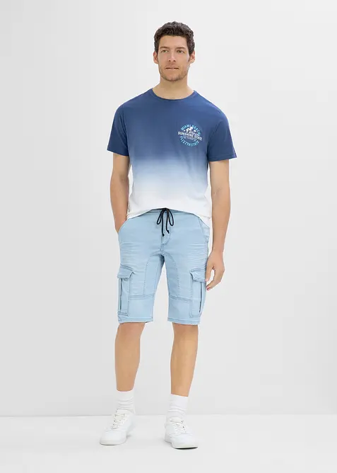 Bermuda di jeans in felpa, regular fit, bonprix