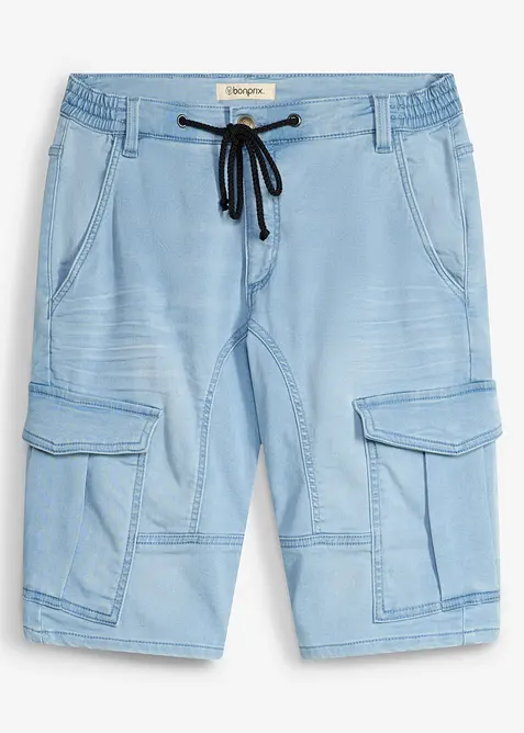 Bermuda di jeans in felpa, regular fit, bonprix