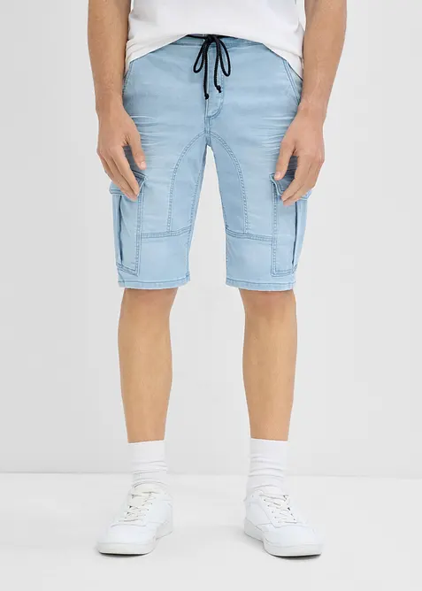 Bermuda di jeans in felpa, regular fit, bonprix