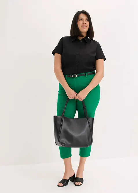 Pantaloni cropped elasticizzati, bonprix