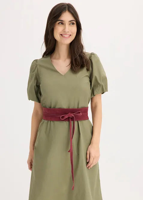 Cintura in pelle da annodare, bonprix
